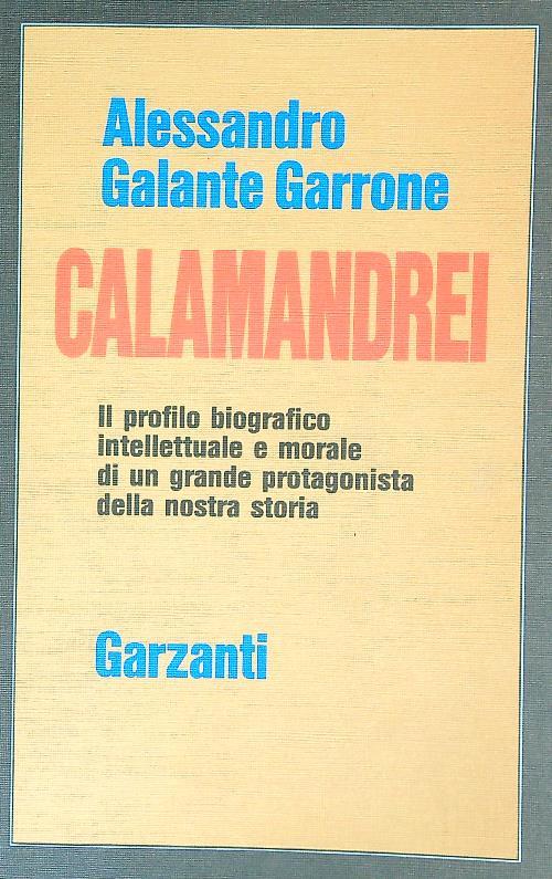Calamandrei - Alessandro Galante Garrone - copertina