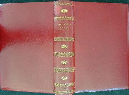 Opere - Franco Sacchetti - copertina