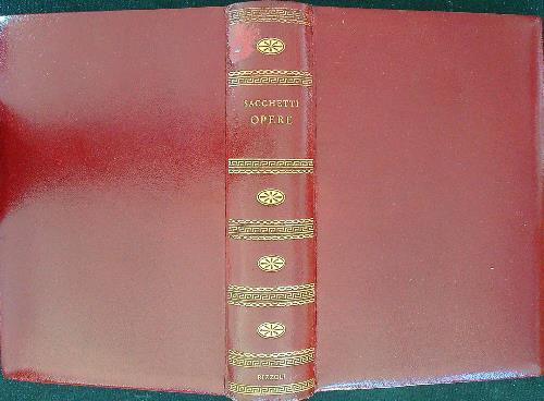 Opere - Franco Sacchetti - copertina