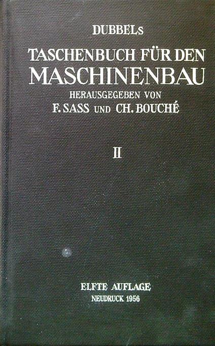 Taschenbuch fur den Maschinenbau II - copertina