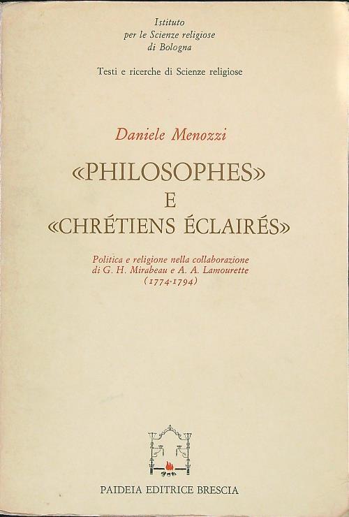 Philosophes e Chretiens Eclaires