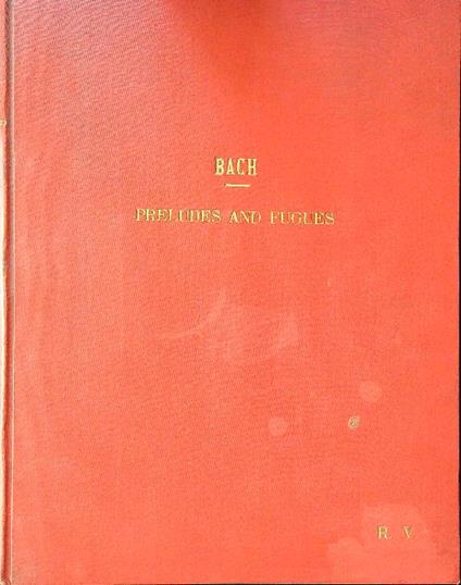 Preludes and fugues - Johann Sebastian Bach - copertina
