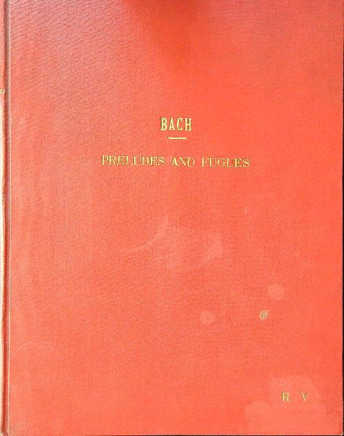 Preludes and fugues - Johann Sebastian Bach - copertina