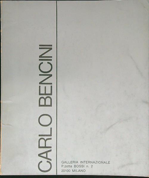 Carlo Bencini - copertina