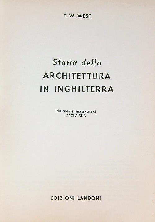 Storia della Architettura in Inghilterra