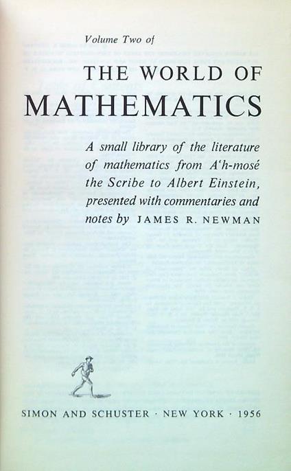 Volume Two of the World of Mathematics - copertina