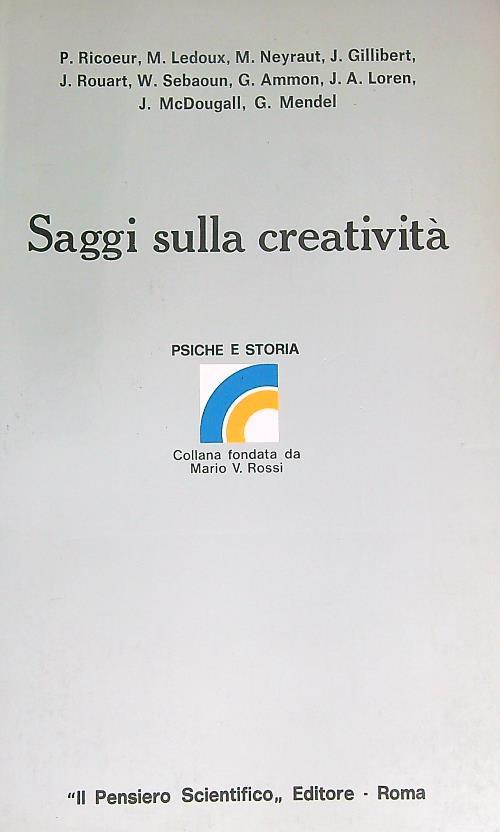 Saggi sulla creatività - copertina