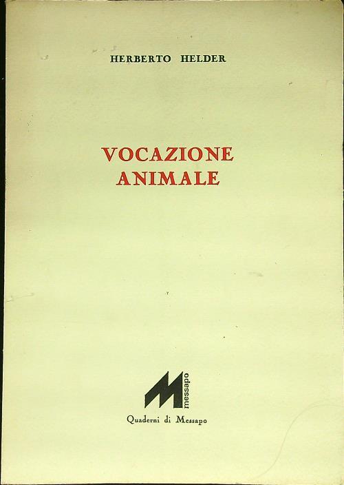 Vocazione animale - copertina