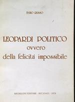Leopardi politico, ovvero della felicità impossibile