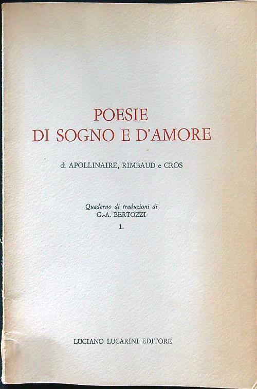 Poesie di sogno e d'amore