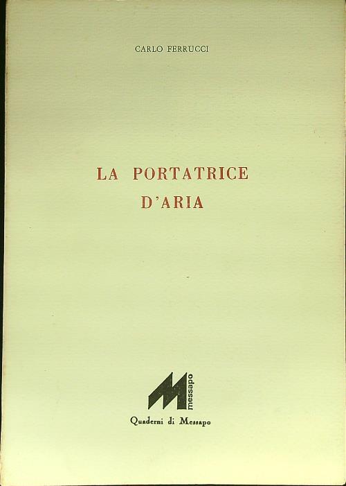 La portatrice d'aria - Carlo Ferrucci - copertina