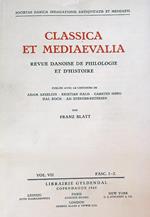 Classica et Mediaevalia vol VII/Fasc 1-2