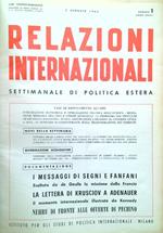Relazioni Internazionali 1963/Vol. I