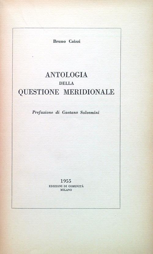 Antologia della questione meridionale