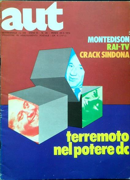 Aut N. 28 - 29 Settembre 1974 - copertina