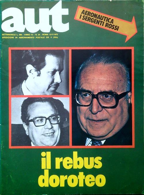 Aut N. 24 - 13 Luglio 1975 - copertina