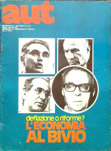 Aut N. 39 - 3/10 Dicembre 1973 - copertina