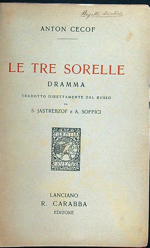 Le tre sorelle - copertina