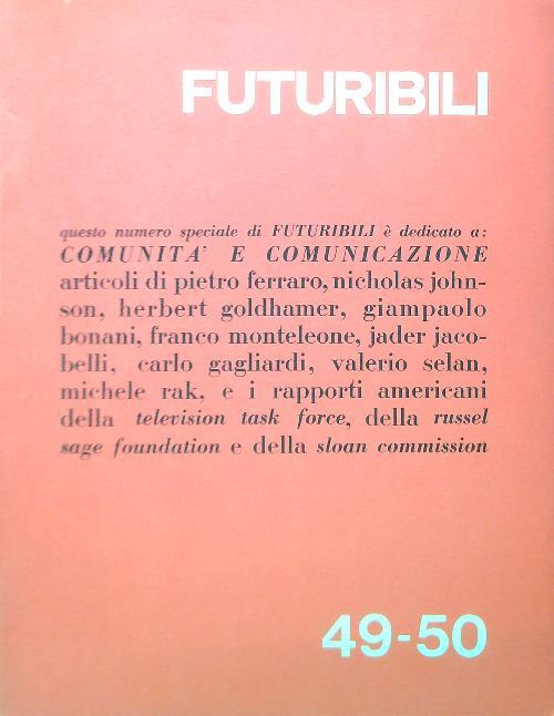 Futuribili 49-50/Agosto Settembre 1972 - copertina
