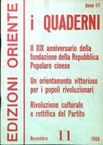 I Quaderni. Anno 3 - Numero 11/Novembre 1968