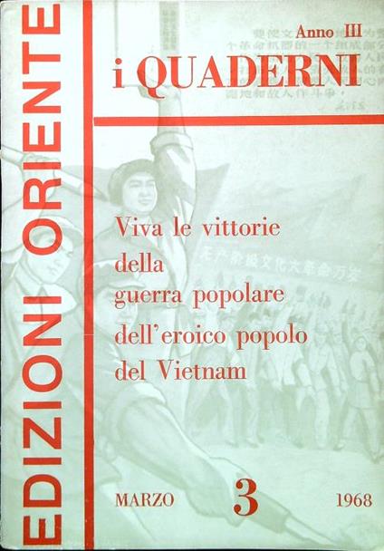 I Quaderni. Anno 3 - Numero 3/Marzo 1968 - copertina