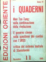 I Quaderni. Anno 4 - Numero 11/Novembre 1969