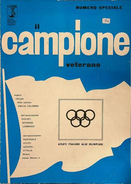 Il campione veterano - Numero speciale - copertina