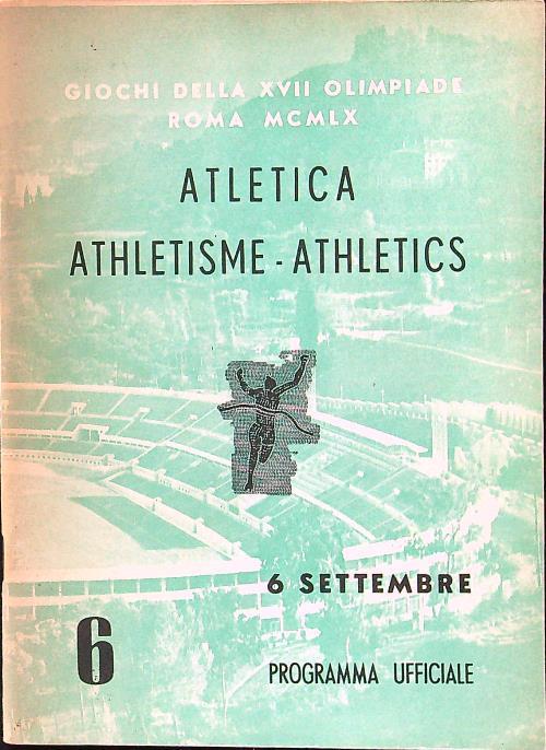 Atletica 6 6 settembre - copertina