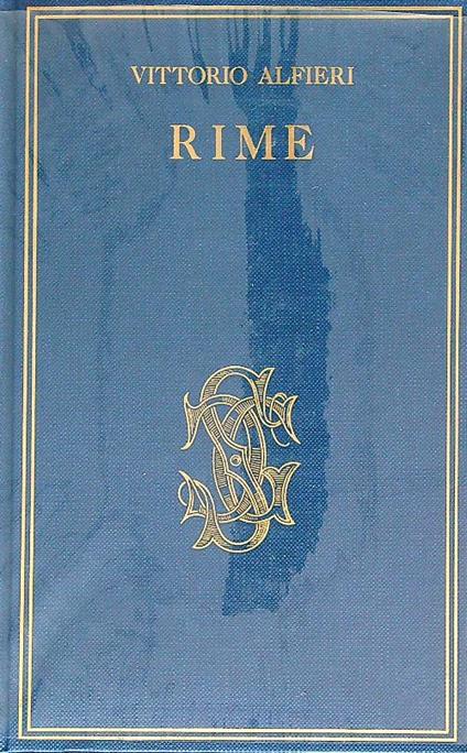Rime - Vittorio Alfieri - copertina