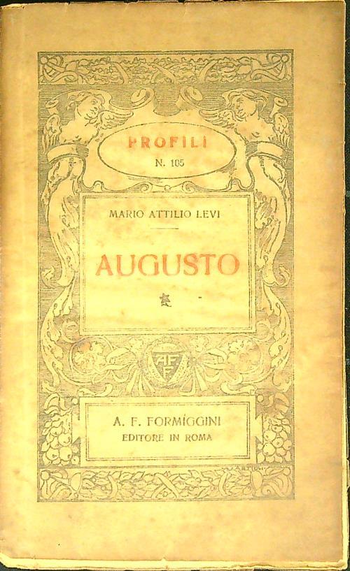 Augusto - Mario Attilio Levi - copertina