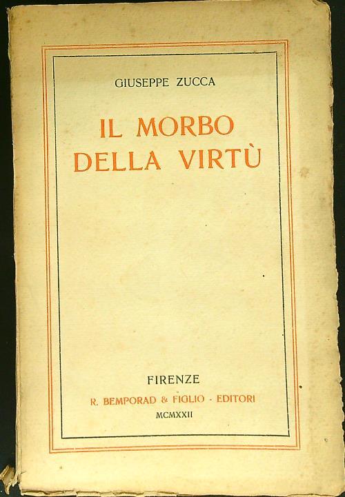 Il morbo della virtù - Giuseppe Zuccalà - copertina
