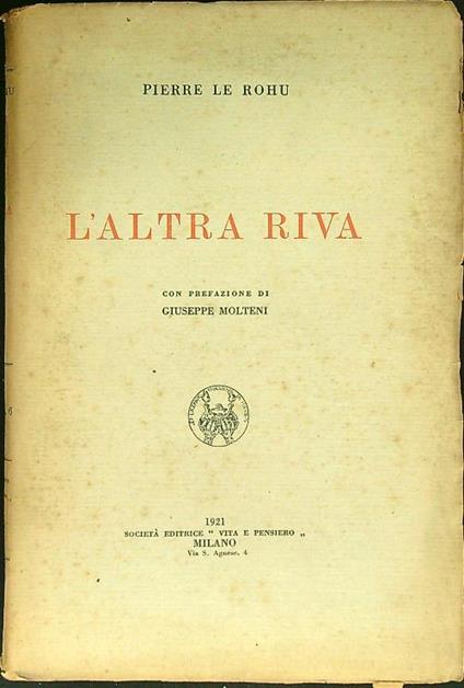 L' altra riva - copertina