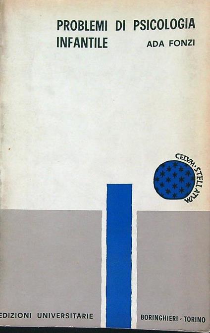 Problemi di psicologia infantile - Ada Fonzi - copertina