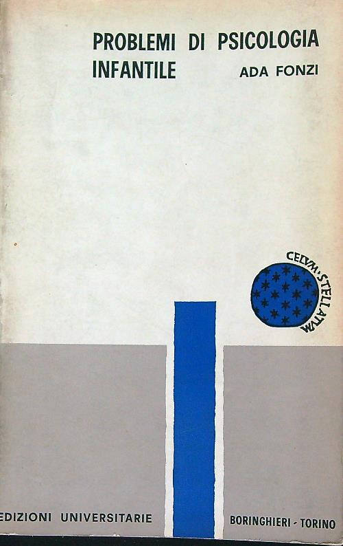 Problemi di psicologia infantile - Ada Fonzi - copertina