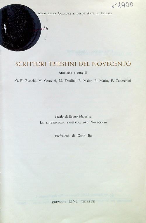 Scrittori triestini del Novecento