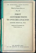 First Contributions to Psycho-analysis