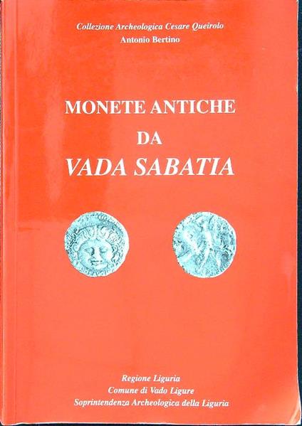 Monete antiche da Vada Sabatia - Antonio Bertino - copertina