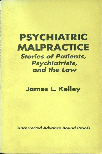 Psychiatric malpractice - copertina