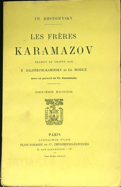 Les freres Karamazov - copertina