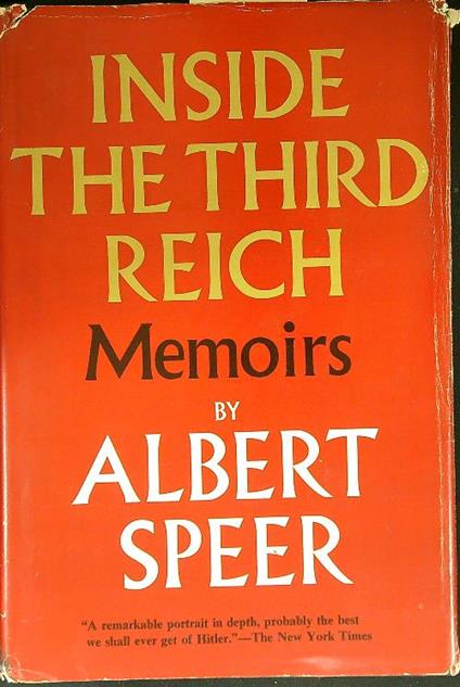 Inside the Third Reich - Albert Speer - copertina