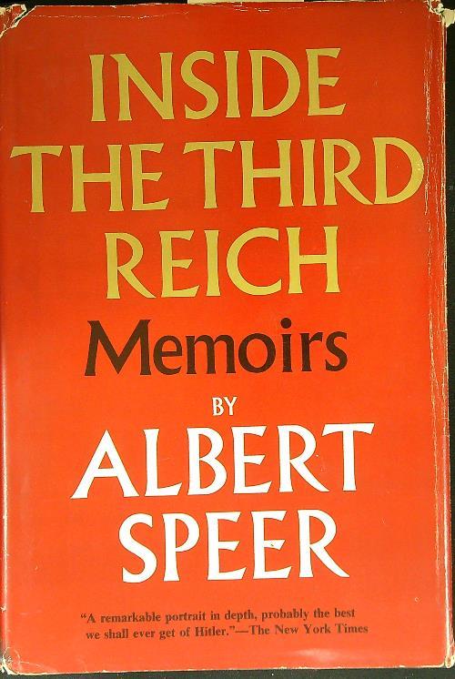 Inside the Third Reich - Albert Speer - copertina