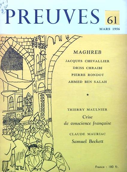 Preuves 61/Mars 1956 - copertina