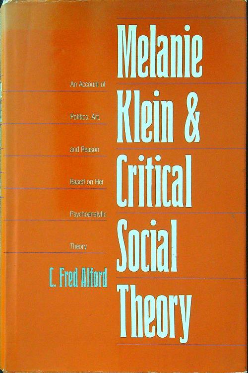 Melanie Klein & Critical Social Theory - copertina