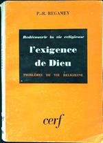 L' exigence de Dieu