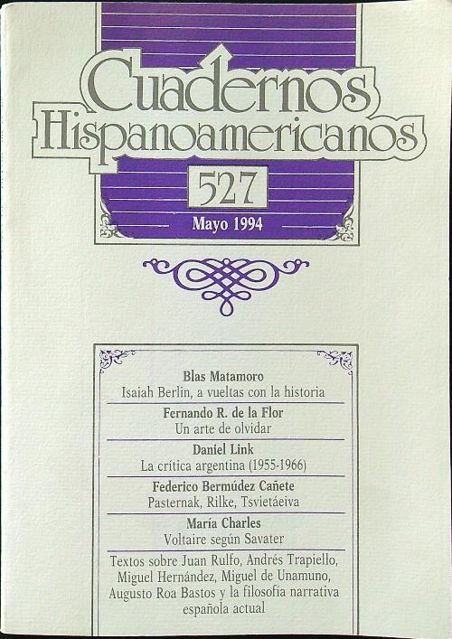 Cuaderno hispanoamericanos 527 1994 - copertina