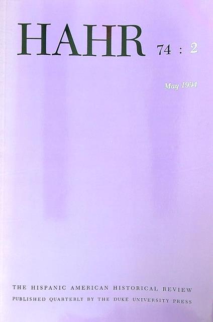 Hahr 74/2 - May 1994 - copertina