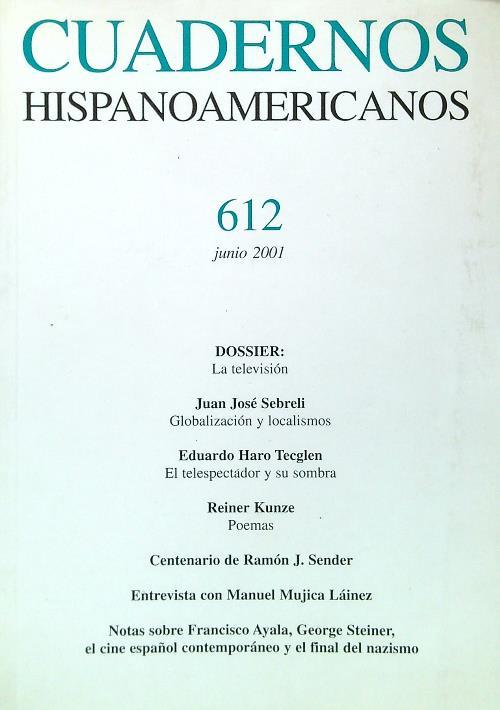Cuadernos Hispanoamericanos 612 Junio 2001 - copertina
