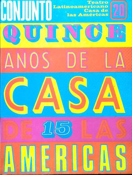 Conjunto N. 20 abril junio 1974 - copertina