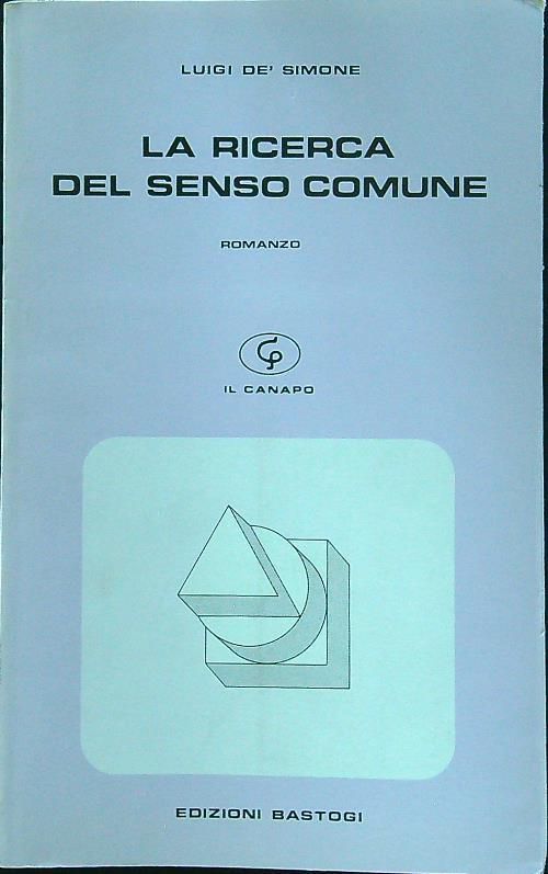 La ricerca del senso comune - Luigi De' Simone - copertina