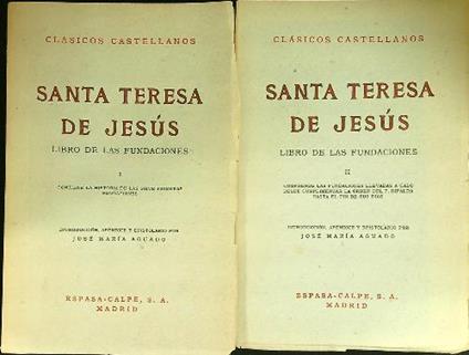 Santa Teresa de Jesus 2vv - copertina